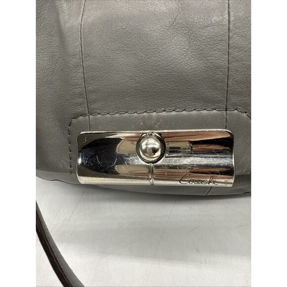 COACH Kristin Large Soft Grey Leather Hobo Shoulder Bag M1126-16808 - Picture 3 of 7